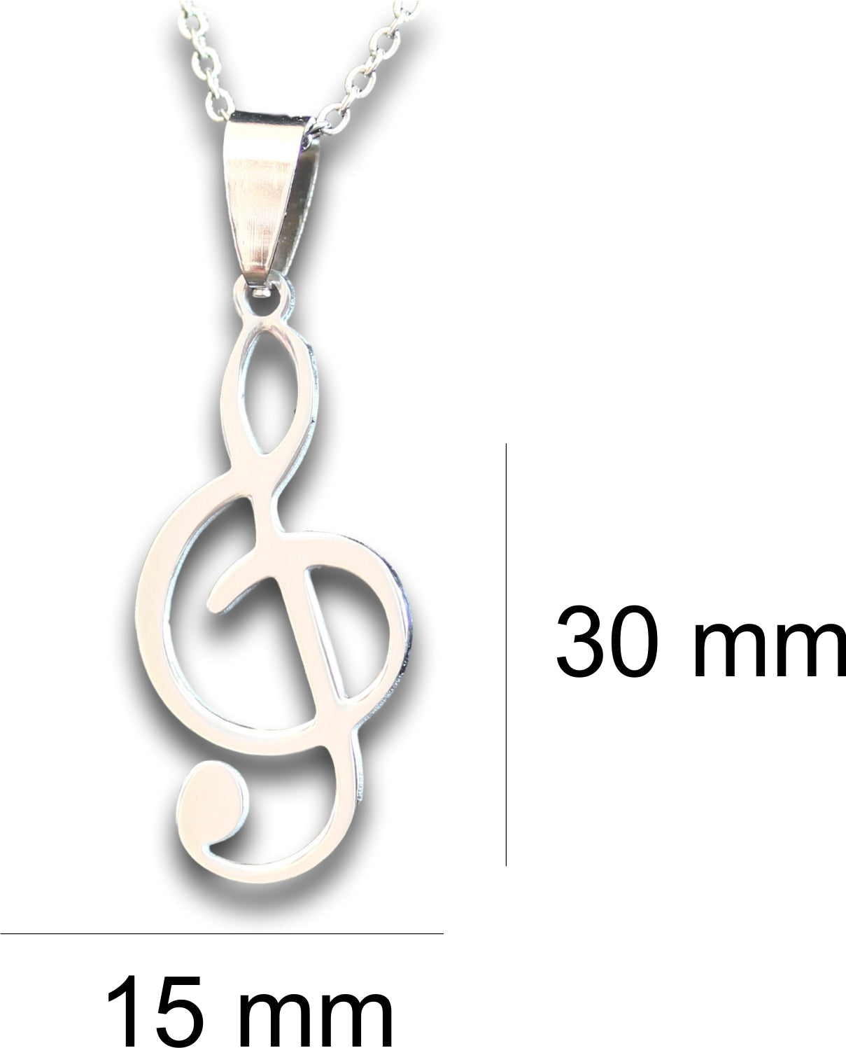 Music Note Pendant & Chain - Card 170