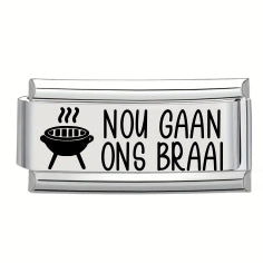 9mm Laser Italian Charm - Braai Superlink