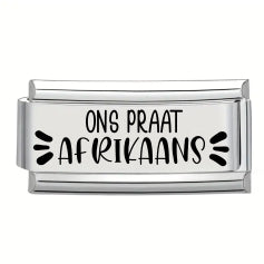 9mm Laser Italian Charm - Afrikaans Superlink