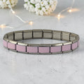 9mm Light Pink Italian Charm Starter Bracelet (Discontinued)