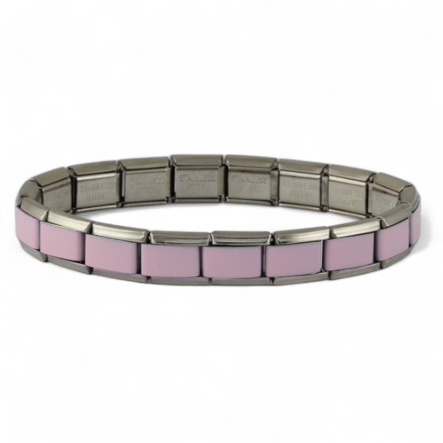 9mm Light Pink Italian Charm Starter Bracelet