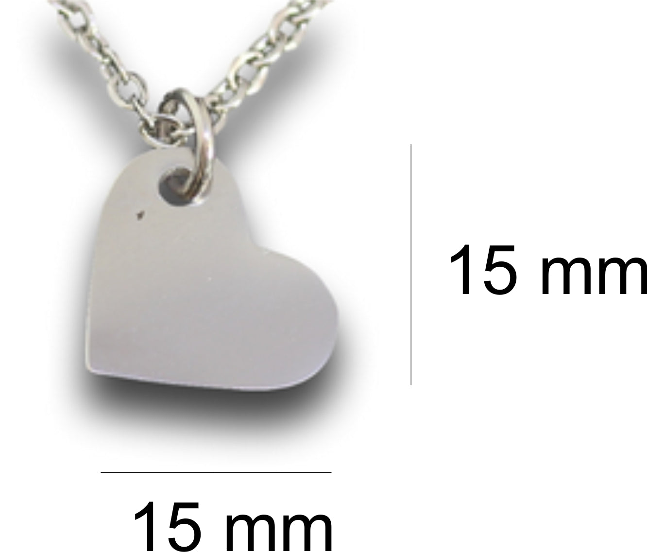 Small Heart Pendant & Chain - Card 219