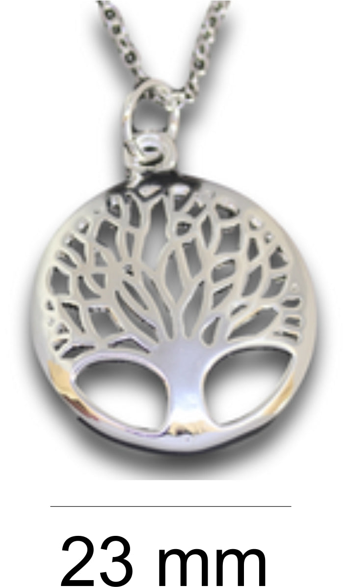 Round Tree Pendant & Chain - Card 227