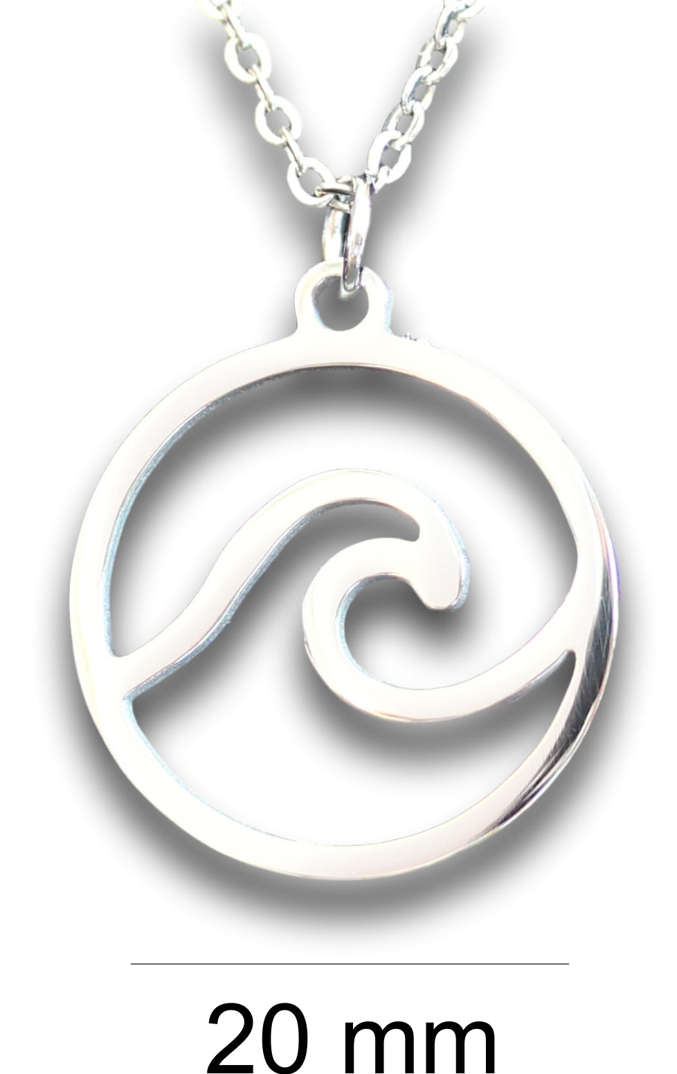 Wave Pendant & Chain - Card 205