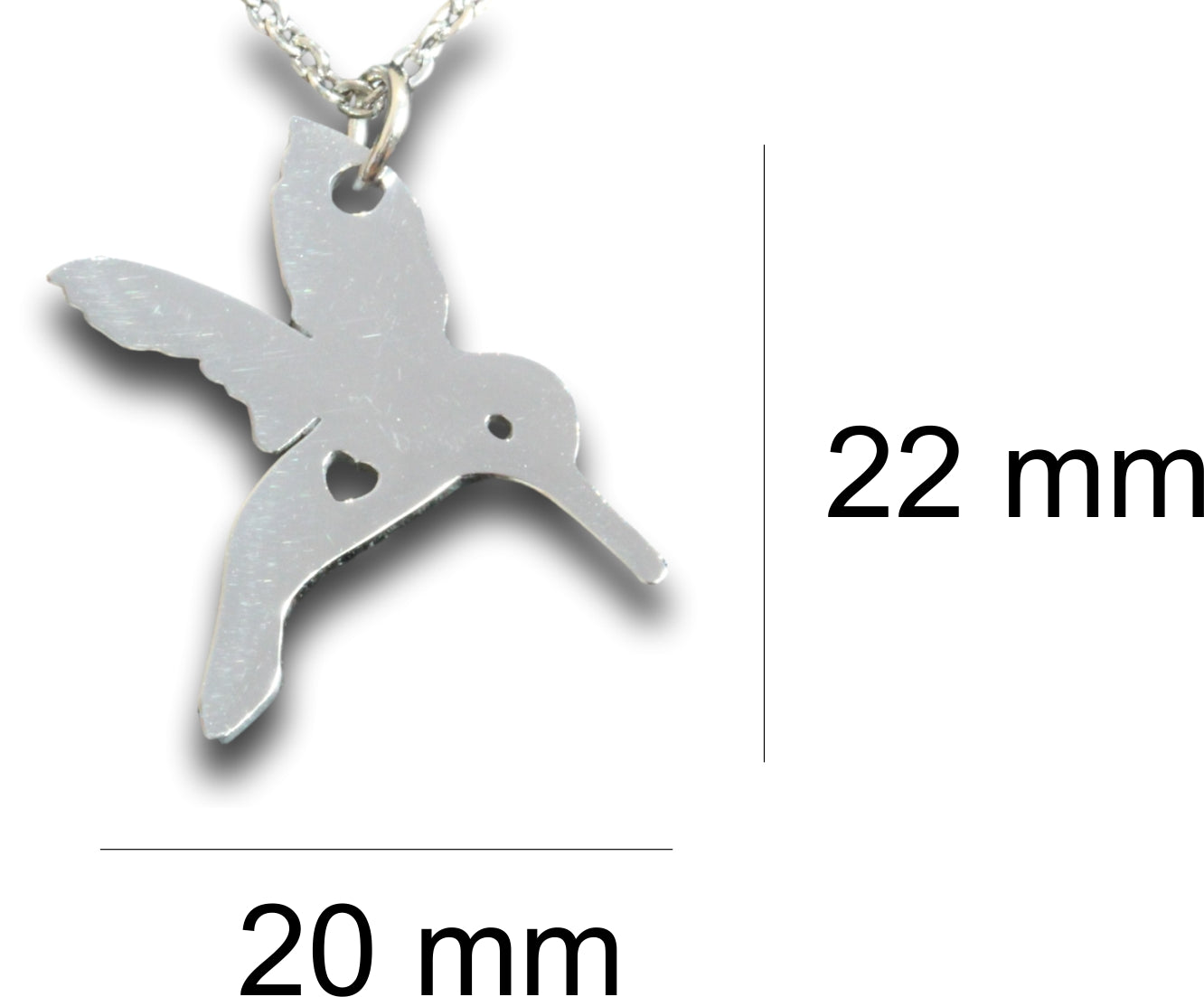 Hummingbird Pendant & Chain - Card 209 (Click to personalize)