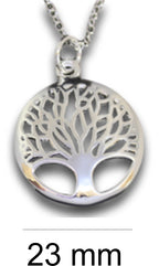 Round Tree Pendant & Chain - Card 216