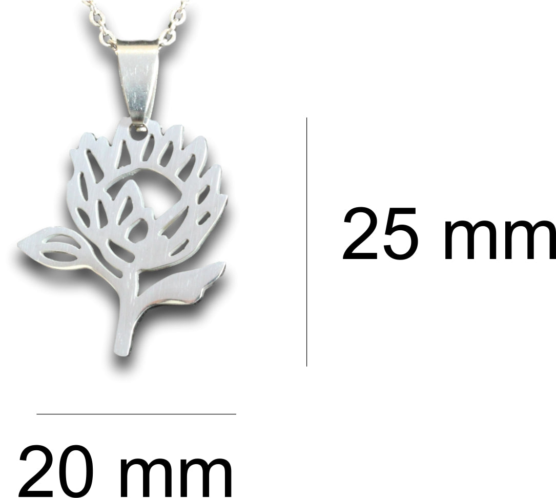 Protea Pendant & Chain - Card 185