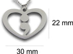 Semicolon Pendant & Chain - Card 39
