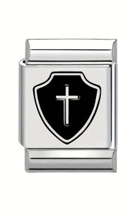 13mm Laser Engraved Charm - Armour Of God - Shield of Faith