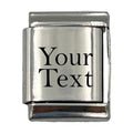 13mm Engraved Name/Word Italian charm