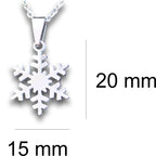 Snowflake Pendant & Chain - Card 162