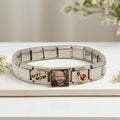 9mm Italian Charm Bracelet and Square Photo Charm + 2 charms