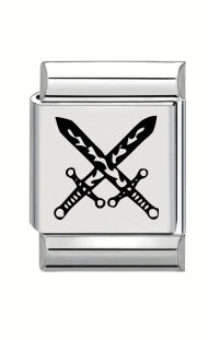 13mm Laser Engraved Charm - Armour Of God - Sword of the Spririt