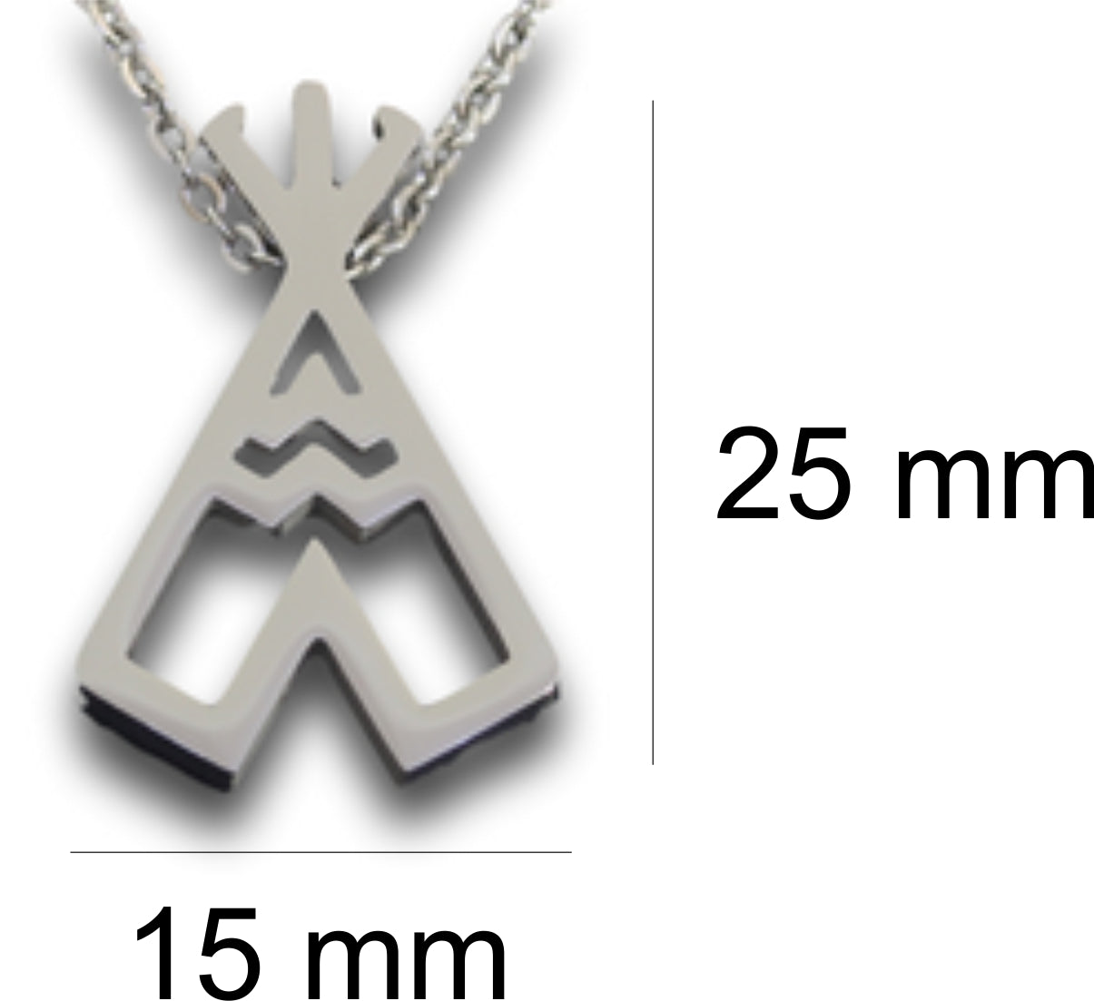 Teepee Pendant & Chain - Card 64 (Click product to customize)