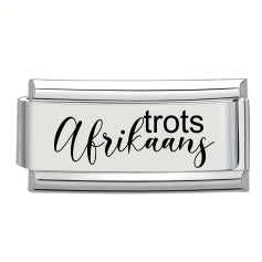 9mm Laser Italian Charm - Trots Afrikaans Superlink