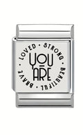13mm Laser Engraved Charm - You Are Loved