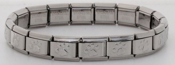 18 Link Paw Italian Charm Bracelet 9mm-Charmed Jewellery