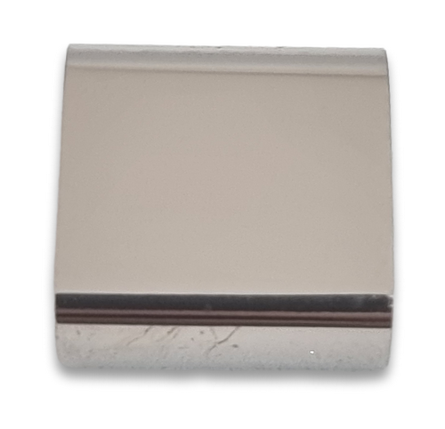 Stainless Steel Square Slider Charm for Pleather Bracelet