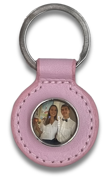 Light Pink Snap Keyring+Photo Charm *Click to personalize*