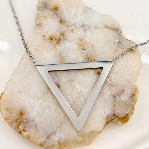 Personalized Triangle Necklace