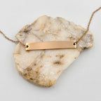 Personalized Horizontal Bar Necklace
