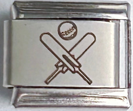 9mm Laser Italian Charm - Cricket