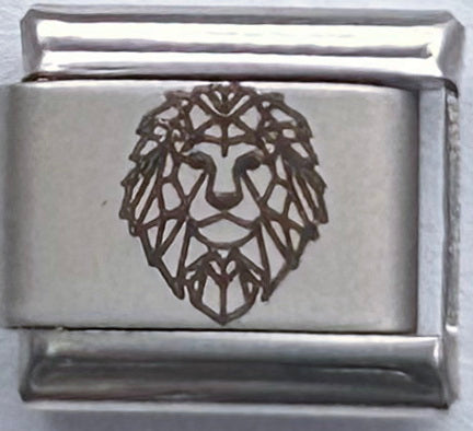 9mm Laser Italian Charm - Lion