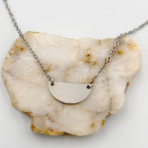 Semi-Circle Wildflower Teacher Necklace