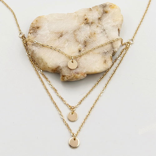 Layered Disc Necklace