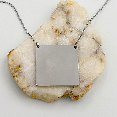Personalized Square Necklace