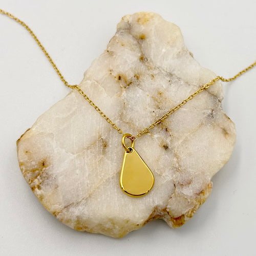 Teardrop Apple Teacher Necklace