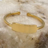 Rectangle Adjustable Ring