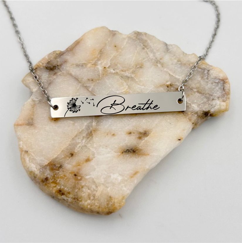 Personalized Horizontal Bar Necklace