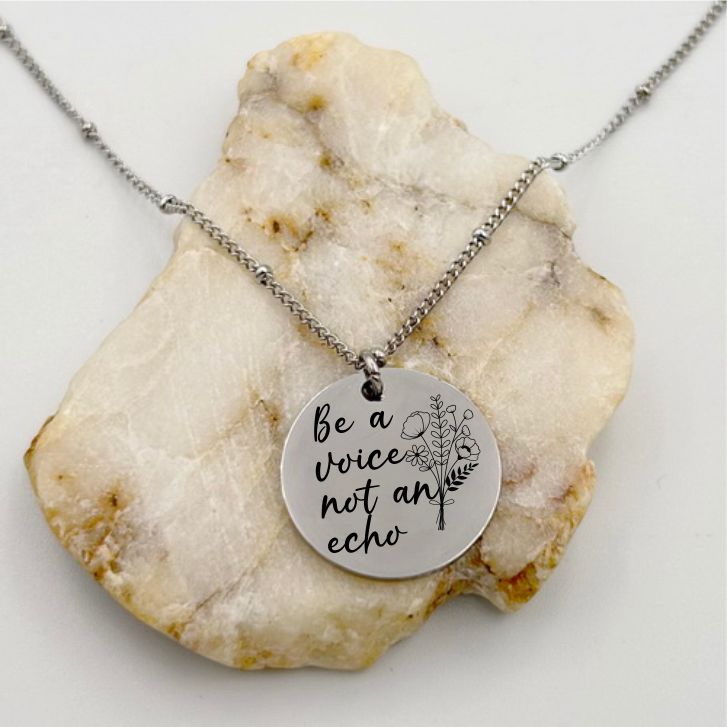 Personalized Round Disc Necklace