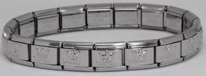 9mm 18 Link Princess Italian Charm Bracelet-Charmed Jewellery