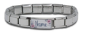 9mm Italian Charm Bracelet + Superlink Name Charm 2 (click to personalize)-Charmed Jewellery
