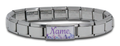 9mm Italian Charm Bracelet + Superlink Name Charm 5 (click to personalize)-Charmed Jewellery