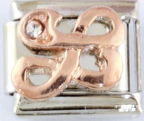 9mm Rose Gold Plated Letter L Charm-Charmed Jewellery