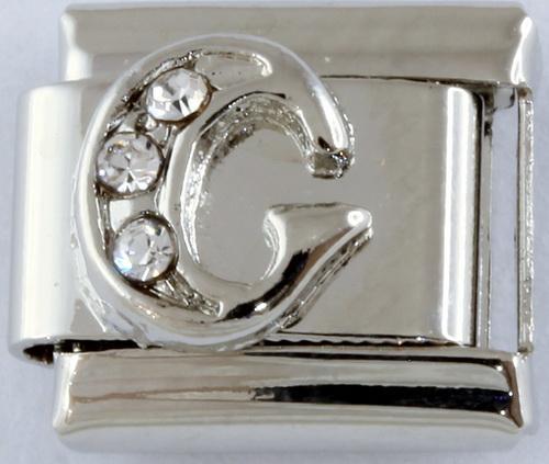 9mm Silver Letter G Charm-Charmed Jewellery
