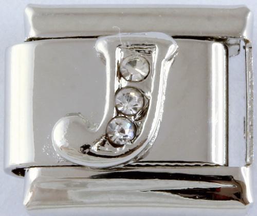 9mm Silver Letter J Charm-Charmed Jewellery