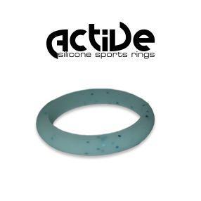Active Silicone Sport Rings - Ladies Stacker Blue Glitter (Click product to choose size)-Charmed Jewellery