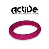 Active Silicone Sport Rings - Ladies Stacker Pink (Click product to choose size)-Charmed Jewellery