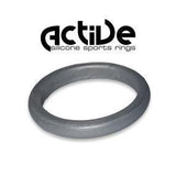 Active Silicone Sport Rings - Ladies Stacker Silver (Click product to choose size)-Charmed Jewellery