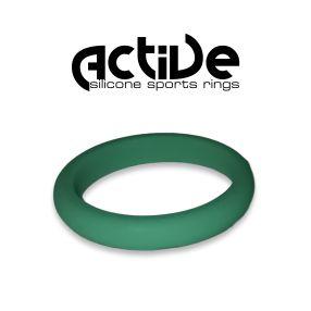 Active Silicone Sport Rings - Ladies Stacker Turquoise (Click product to choose size)-Charmed Jewellery