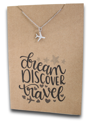 Aeroplane Pendant & Chain - Card 351