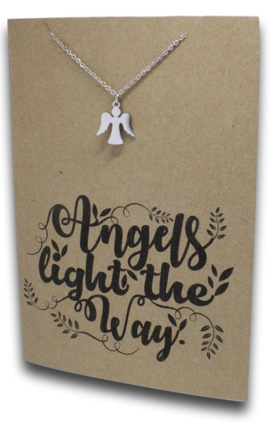 Angel Pendant & Chain - Card 175-Charmed Jewellery