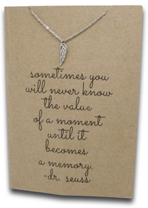 Angel Wing Pendant & Chain - Card 113