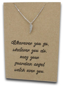 Angel Wing Pendant & Chain - Card 57