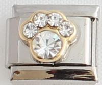 April Birthstone Paw 9mm Charm-Charmed Jewellery