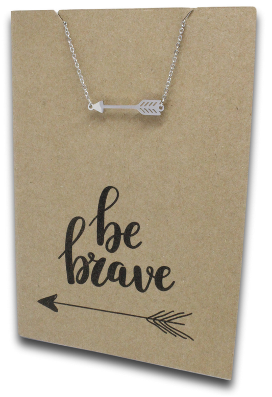 Arrow Pendant & Chain - Card 119-Charmed Jewellery